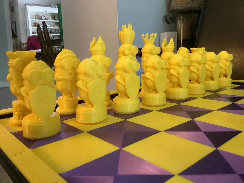 Bộ Cờ Vua Gru Minions - Thiết Kế Tối Ưu Cho In 3D - Image 2