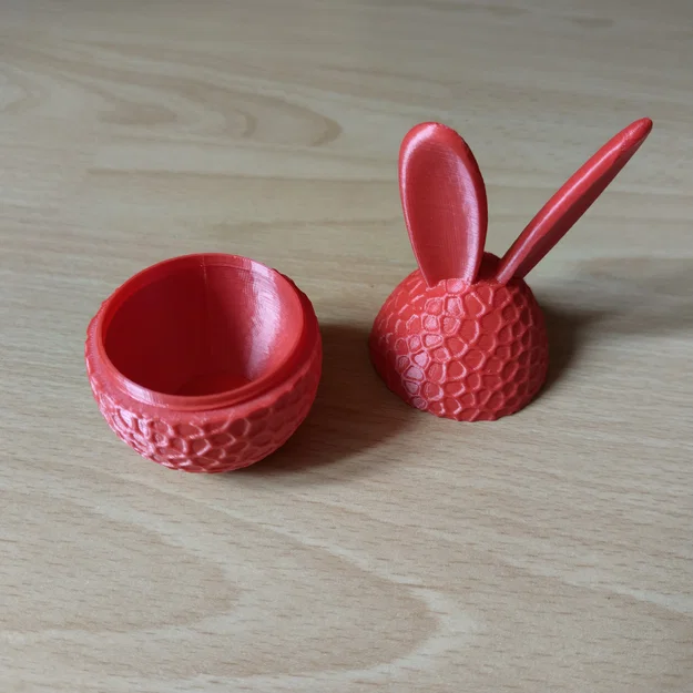 Mô hình quả trứng tai thỏ trang trí Phục sinh in 3D dễ thương - Image 3