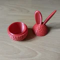 Mô hình quả trứng tai thỏ trang trí Phục sinh in 3D dễ thương - Thumbnail 3