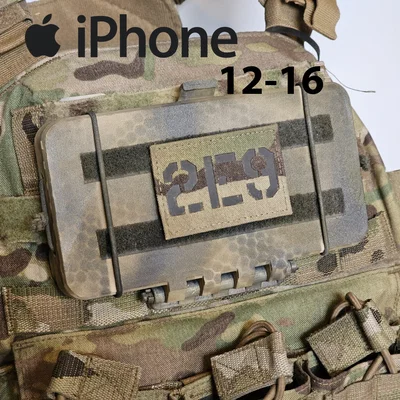Giá đỡ điện thoại gắn Molle (Iphone 12-16) - Không cần ốc, không cần support