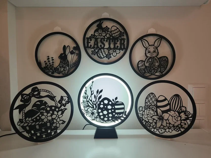 Bộ tấm trang trí Silhouette chủ đề Phục Sinh (Easter Silhouette Panels) - Image 2