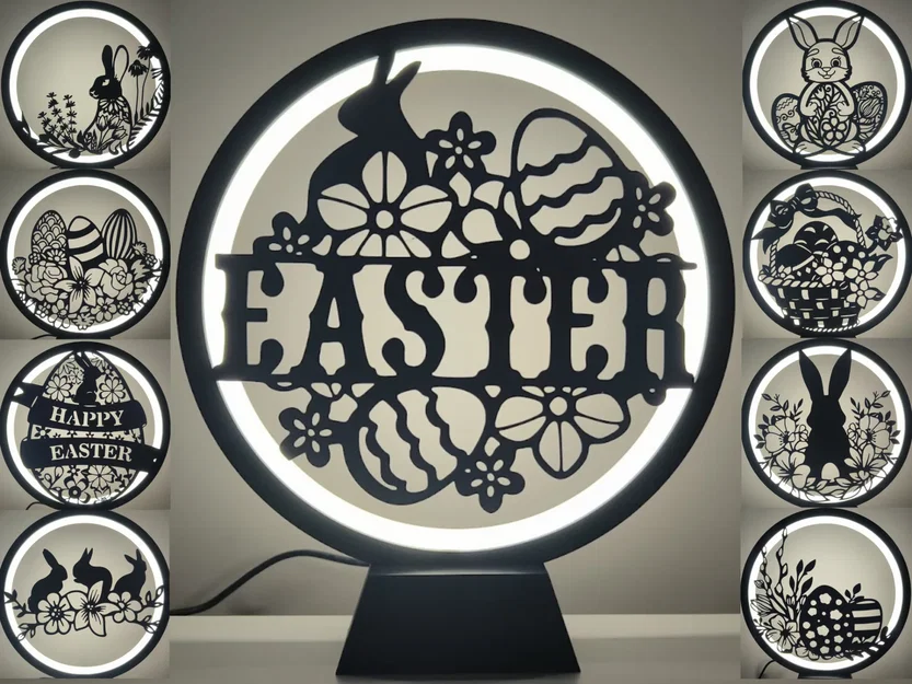 Bộ tấm trang trí Silhouette chủ đề Phục Sinh (Easter Silhouette Panels) - Image 14