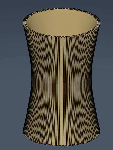 Bình hoa Hình học Modular / Tác phẩm điêu khắc Voronoi xếp chồng - Image 1