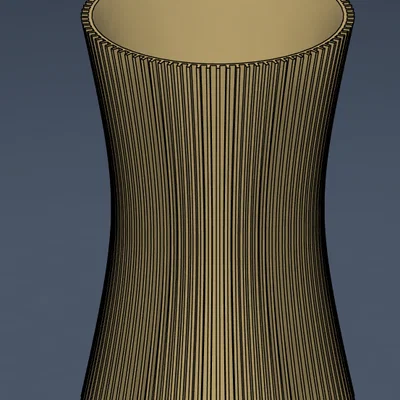 Bình hoa Hình học Modular / Tác phẩm điêu khắc Voronoi xếp chồng