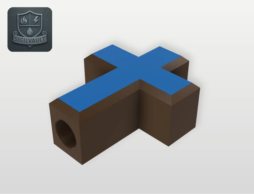 Cross – Dòng sản phẩm SigilVault (Hạt charm in 3D) - Image 1