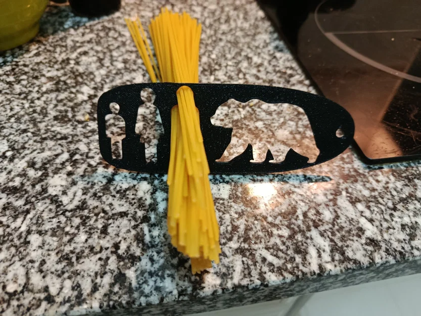 Dụng cụ đo lượng mì Spaghetti hình gấu độc đáo (3D Printable) - Image 1