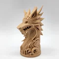 Tượng Totem Sói Viking - Thumbnail 1