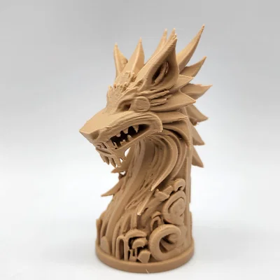 Tượng Totem Sói Viking