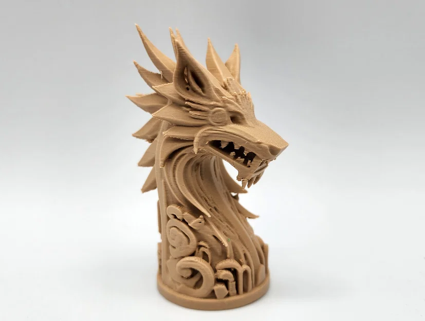 Tượng Totem Sói Viking - Image 3