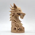 Tượng Totem Sói Viking - Thumbnail 5