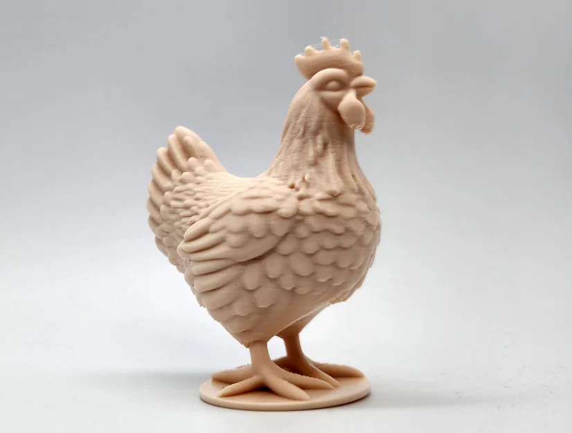 Mô hình gà mái 3D (Chicken Miniature #2) trang trí nông trại - Image 2