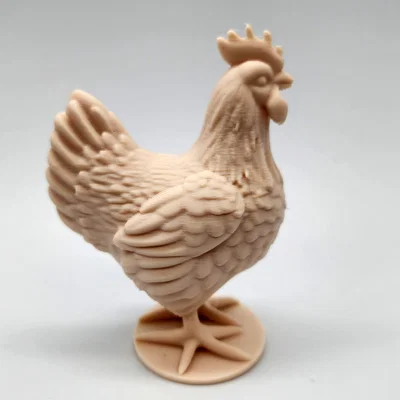 Mô hình gà mái 3D (Chicken Miniature #2) trang trí nông trại