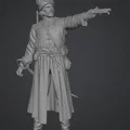Mô hình 3D chiến binh Cossack (Don Cossack) chi tiết cao - Thumbnail 1
