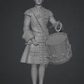 Mô hình 3D tay trống Trung đoàn Cận vệ Preobrazhensky 1708 - Thumbnail 1
