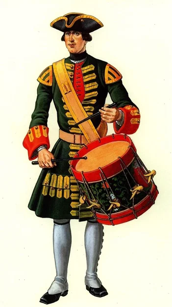 Mô hình 3D tay trống Trung đoàn Cận vệ Preobrazhensky 1708 - Image 2