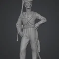 Mô hình sĩ quan kỵ binh Cossack Biển Đen 1814 - In 3D cực chi tiết - Thumbnail 1