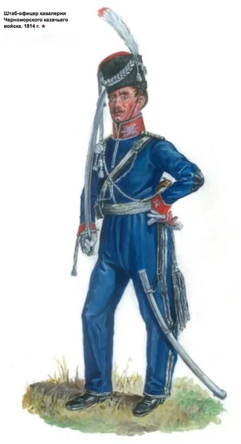 Mô hình sĩ quan kỵ binh Cossack Biển Đen 1814 - In 3D cực chi tiết - Image 2