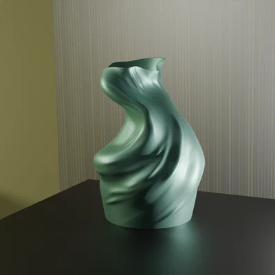 Bình hoa nghệ thuật in 3D phong cách vải mềm (Vase mode)