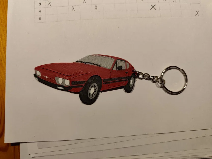 Móc khóa mô hình xe Volkswagen SP2 cổ điển - Image 2