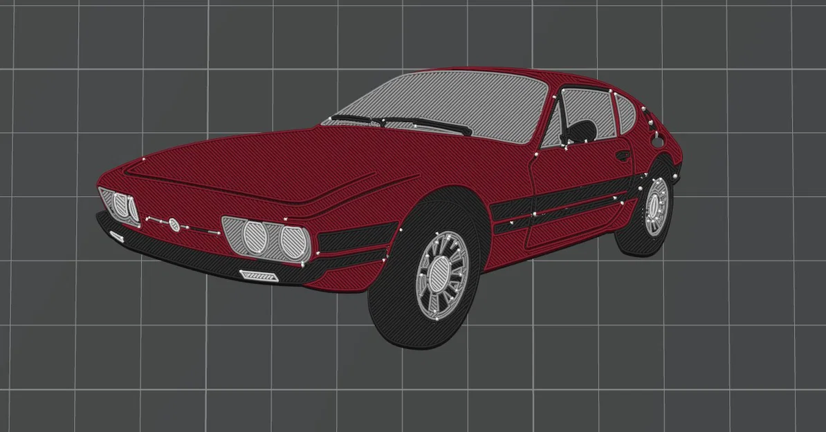 Móc khóa mô hình xe Volkswagen SP2 cổ điển - Image 3