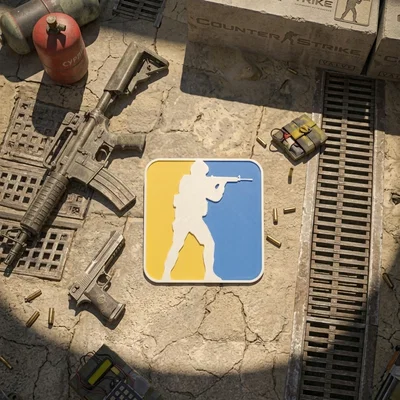 Mô hình trang trí 3D logo game Counter Strike cực chất