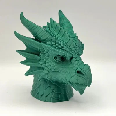 Bức tượng bán thân Rồng chi tiết (Detailed Dragon Bust)