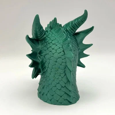 Bức tượng bán thân Rồng chi tiết (Detailed Dragon Bust)