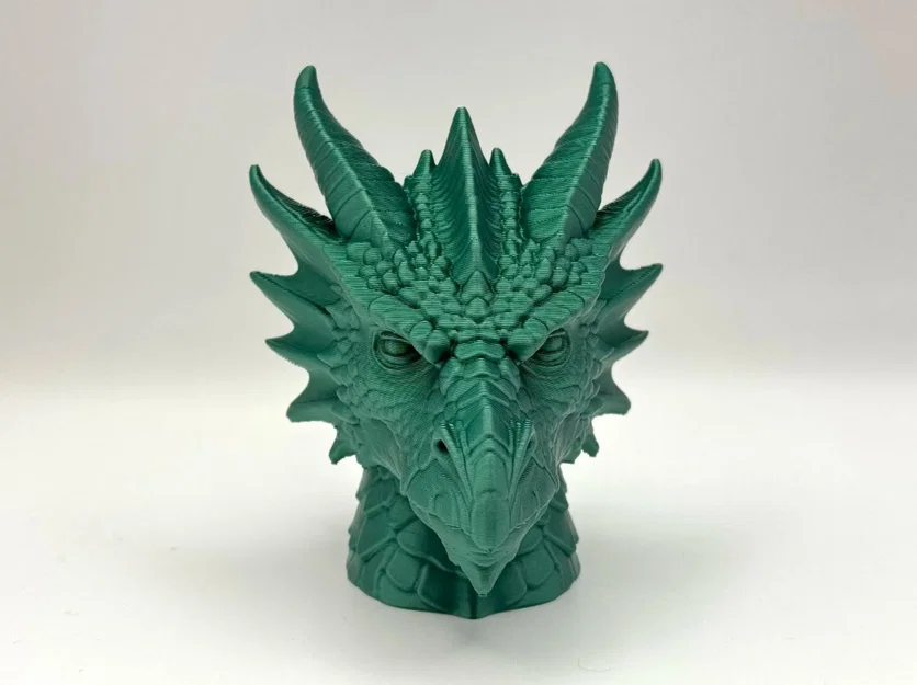 Bức tượng bán thân Rồng chi tiết (Detailed Dragon Bust) - Image 3