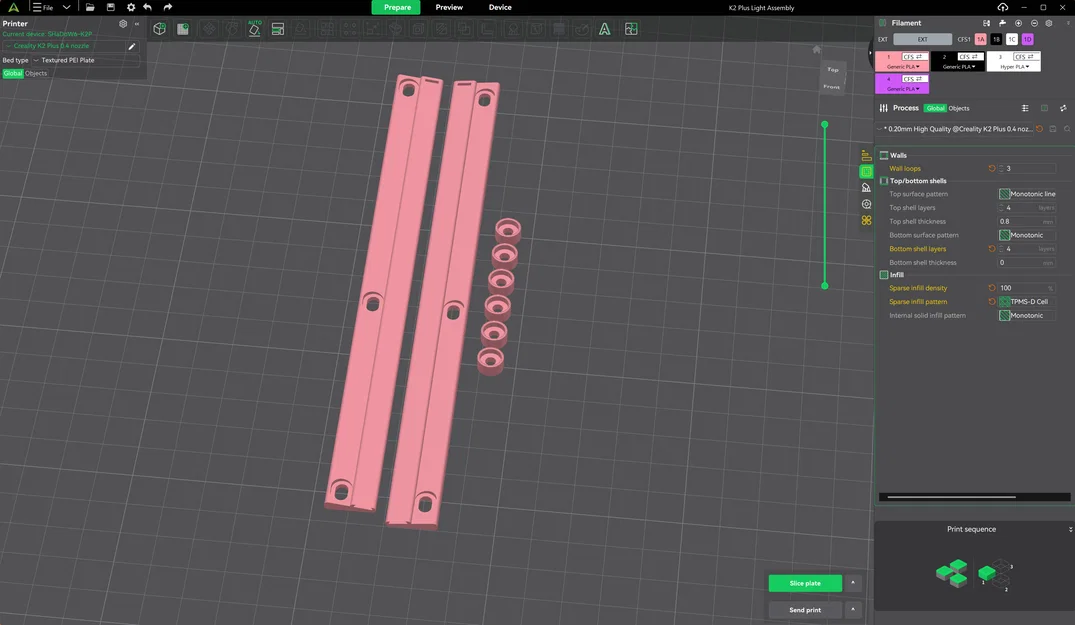 Bản Mod Đèn LED cho Creality K2 Plus - Image 11