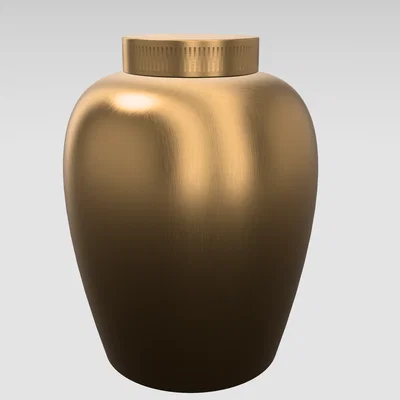 Mô hình hũ đựng có nắp vặn (Urn with Screw on Lid) in 3D
