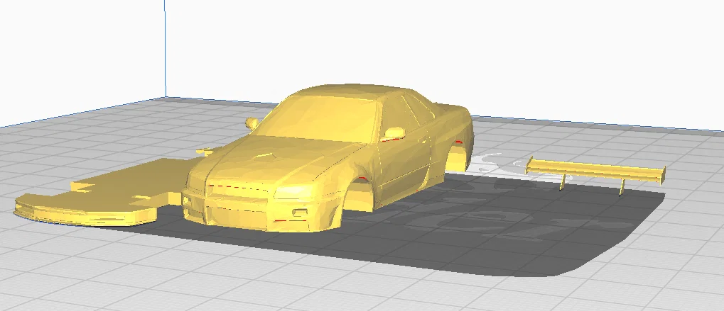 Mô hình Nissan Skyline GTR R34 in 3D với hệ thống treo Hot Wheels - Image 1