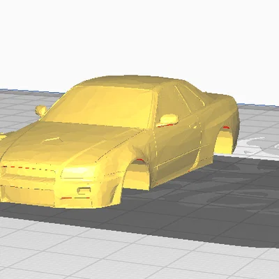 Mô hình Nissan Skyline GTR R34 in 3D với hệ thống treo Hot Wheels