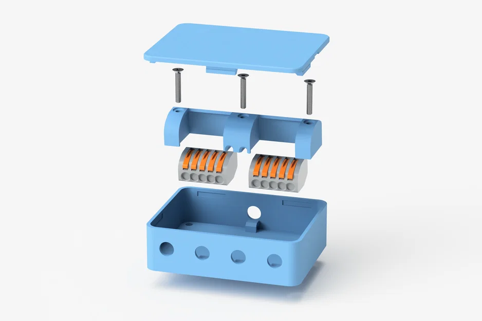 Hộp Đấu Nối Điện Cho WAGO 222-415 - Image 2