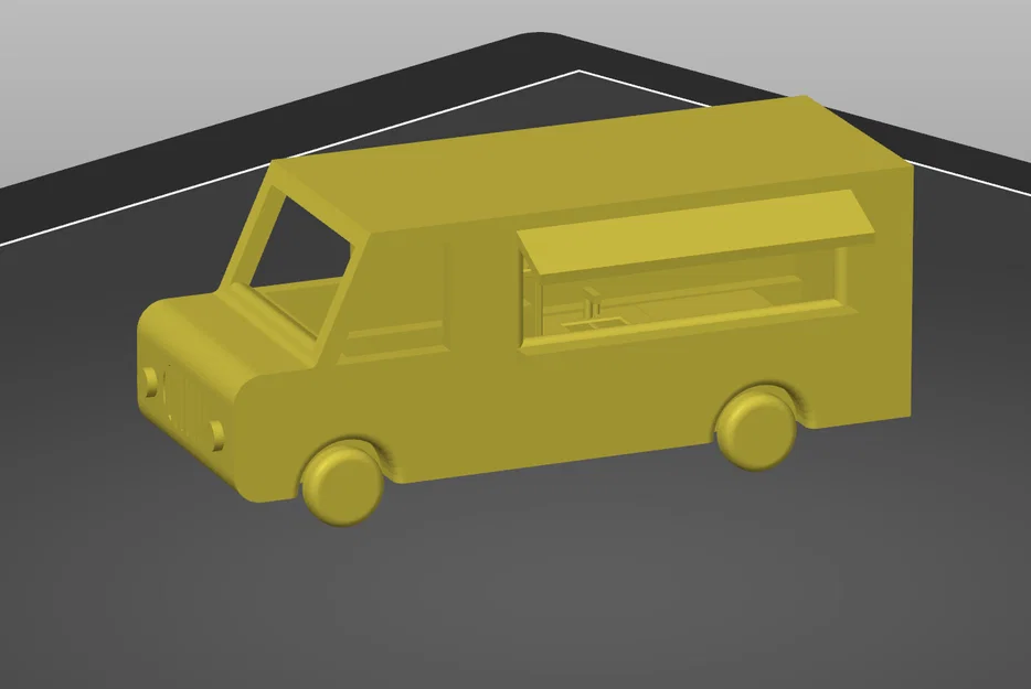 Mô hình xe bán đồ ăn lưu động Food Truck 3D độc đáo - Image 1