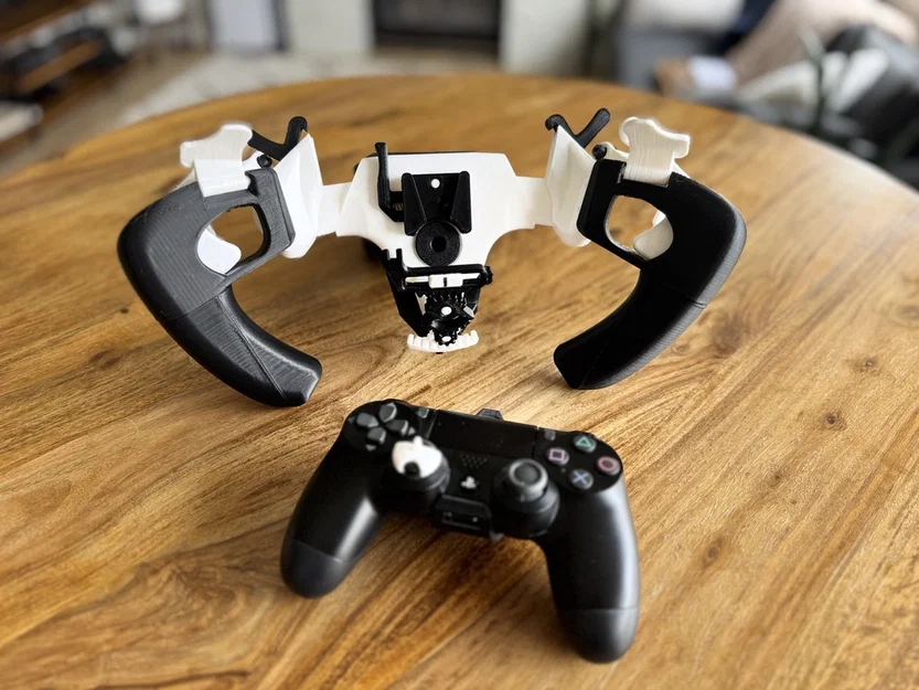 Vô lăng đua xe cho tay cầm PS4 in 3D 100% - BẢN THỬ NGHIỆM (TEST FIT) - Image 4