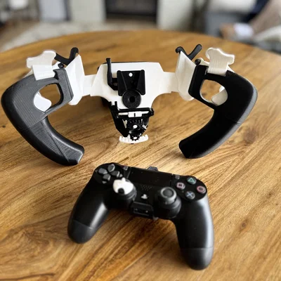 Vô lăng đua xe cho tay cầm PS4 in 3D 100% - BẢN THỬ NGHIỆM (TEST FIT)