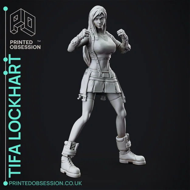 Mô hình Tifa Lockhart - Final Fantasy 7 - Fan Art 3D chất lượng cao - Image 3