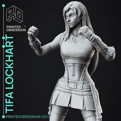 Mô hình Tifa Lockhart - Final Fantasy 7 - Fan Art 3D chất lượng cao