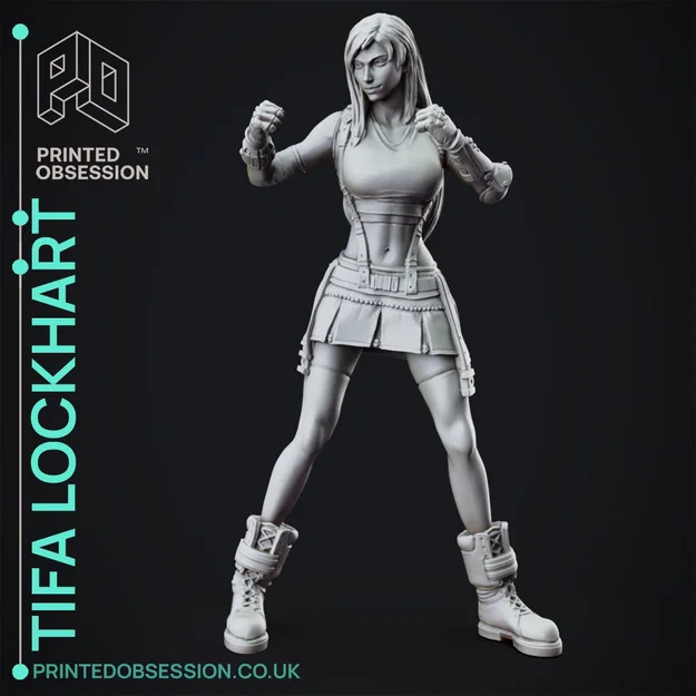 Mô hình Tifa Lockhart - Final Fantasy 7 - Fan Art 3D chất lượng cao - Image 5