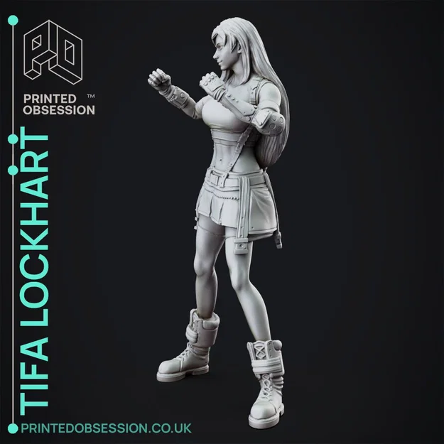 Mô hình Tifa Lockhart - Final Fantasy 7 - Fan Art 3D chất lượng cao - Image 6