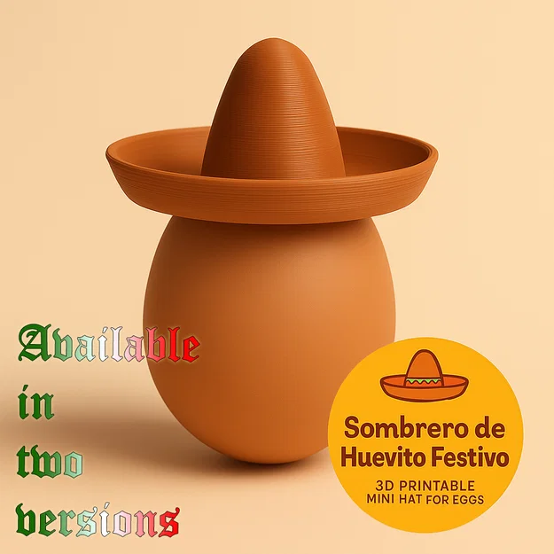 Sombrero de Huevito Festivo – Mũ Sombrero Tí Hon Cho Trứng - Image 1