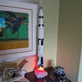 Đế trưng bày hiệu ứng lửa cho mô hình tên lửa Lego Saturn V - Thumbnail 2