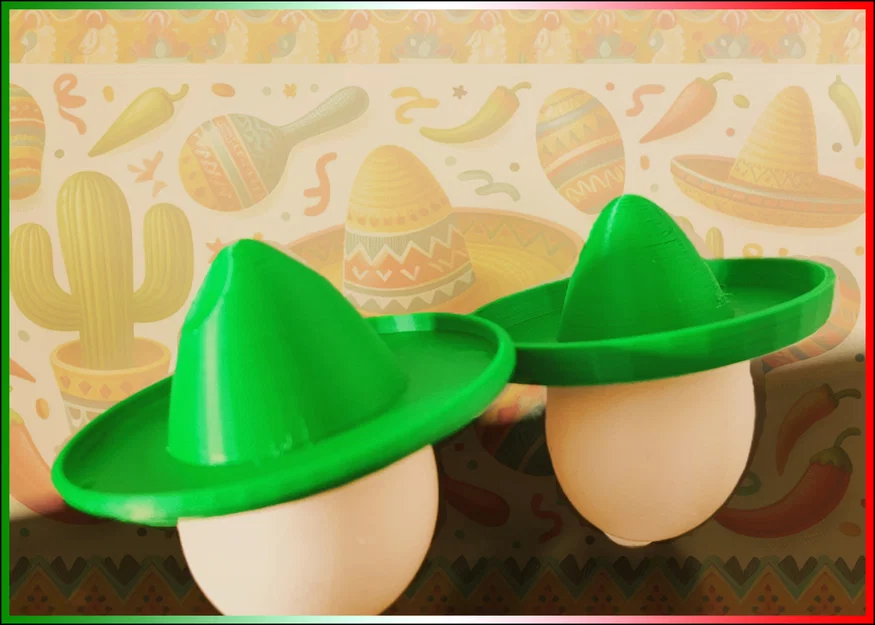 Sombrero de Huevito Festivo – Mũ Sombrero Tí Hon Cho Trứng - Image 2