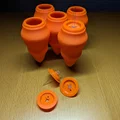 Đế trưng bày hiệu ứng lửa cho mô hình tên lửa Lego Saturn V - Thumbnail 4