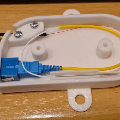 Hộp đấu nối, sửa chữa cáp quang mini in 3D tiện lợi