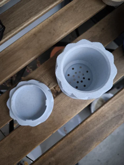 Chậu cây Karo Cascade với khay hứng nước ẩn (In không cần support) - Image 5