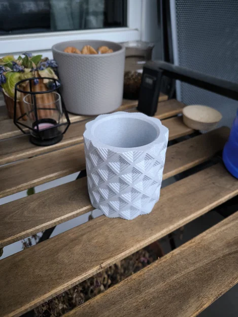 Chậu cây Karo Cascade với khay hứng nước ẩn (In không cần support) - Image 6