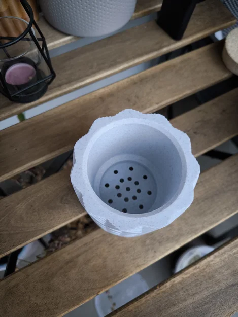 Chậu cây Karo Cascade với khay hứng nước ẩn (In không cần support) - Image 8