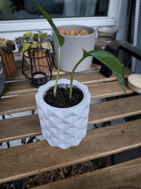 Chậu cây Karo Cascade với khay hứng nước ẩn (In không cần support) - Image 9