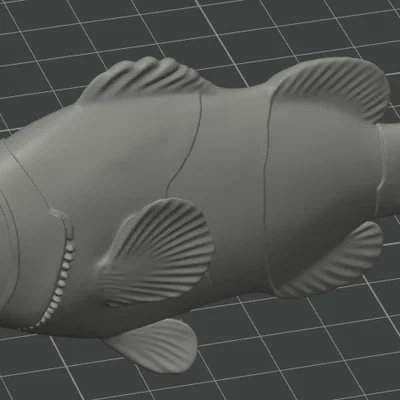 Mô hình cá hề (Clownfish) in 3D độc đáo